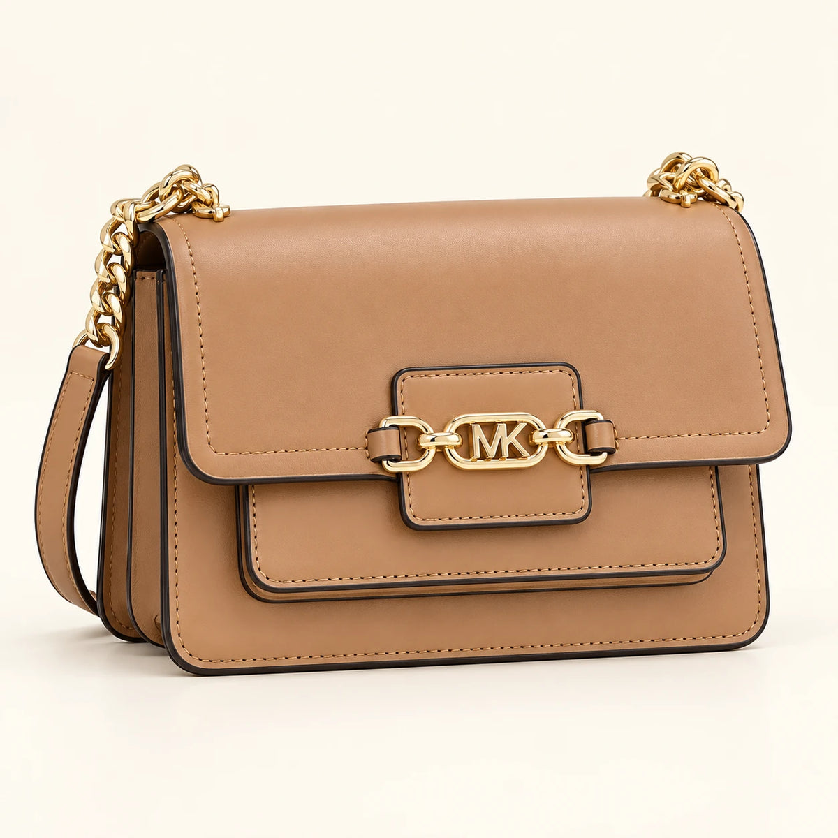 Michael Kors — Sac rabat à chaîne — Caramel