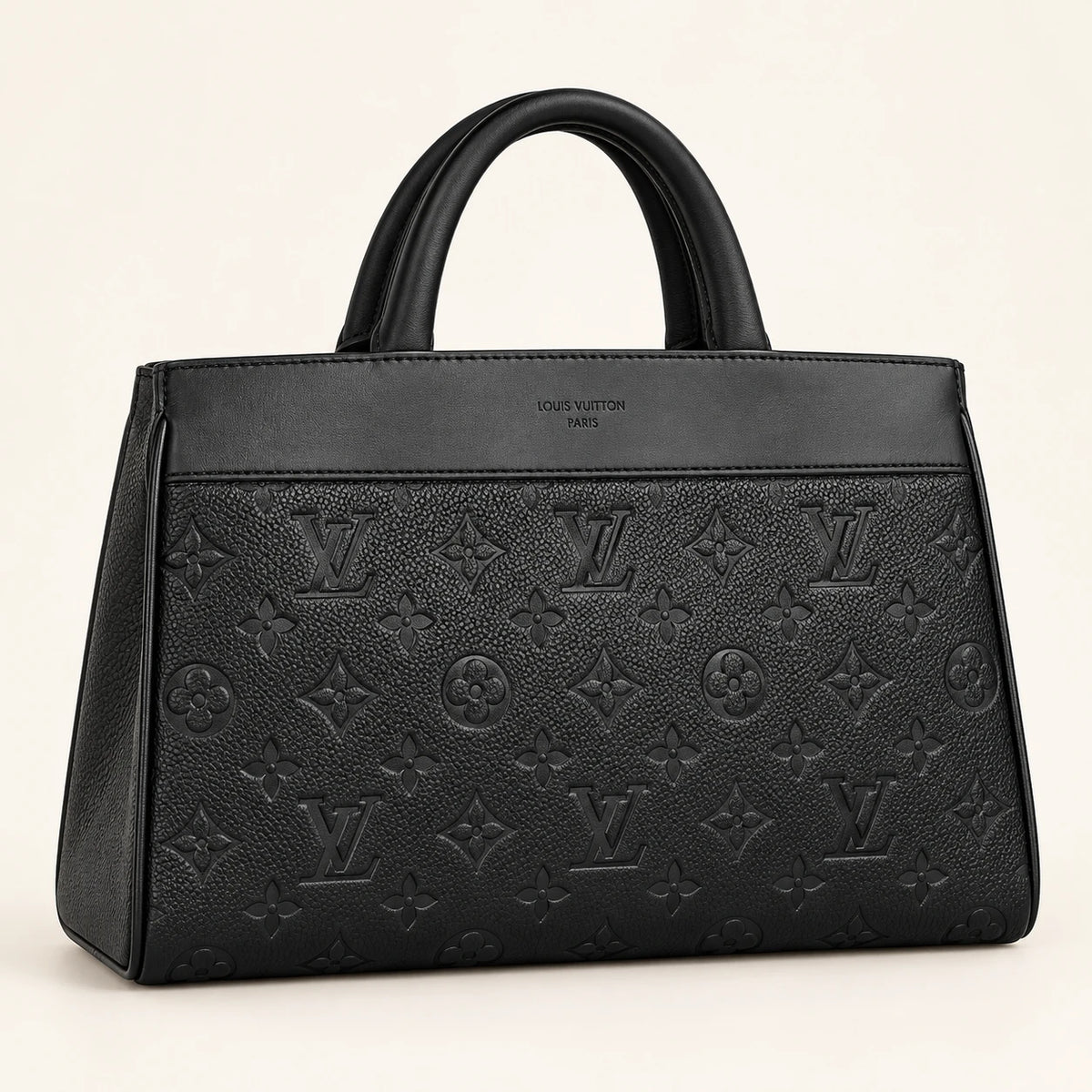 Louis Vuitton — Cabas monogramme en relief — Noir