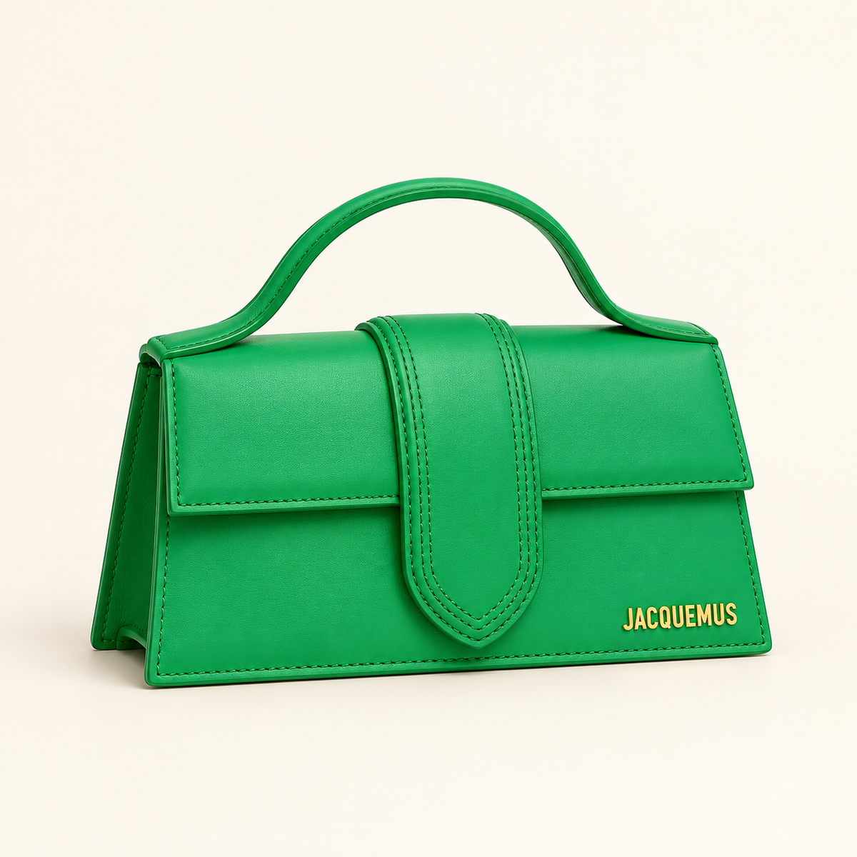 Mini sac poignée longue — Vert — image studio générée