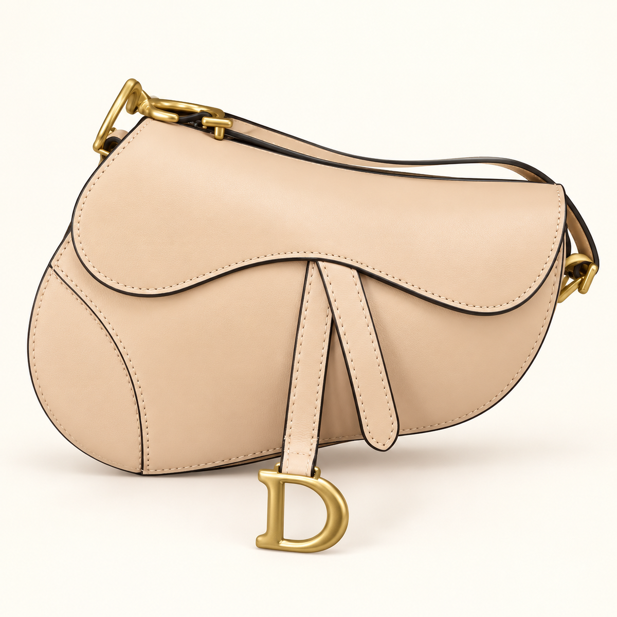 Sac selle — Beige — studio