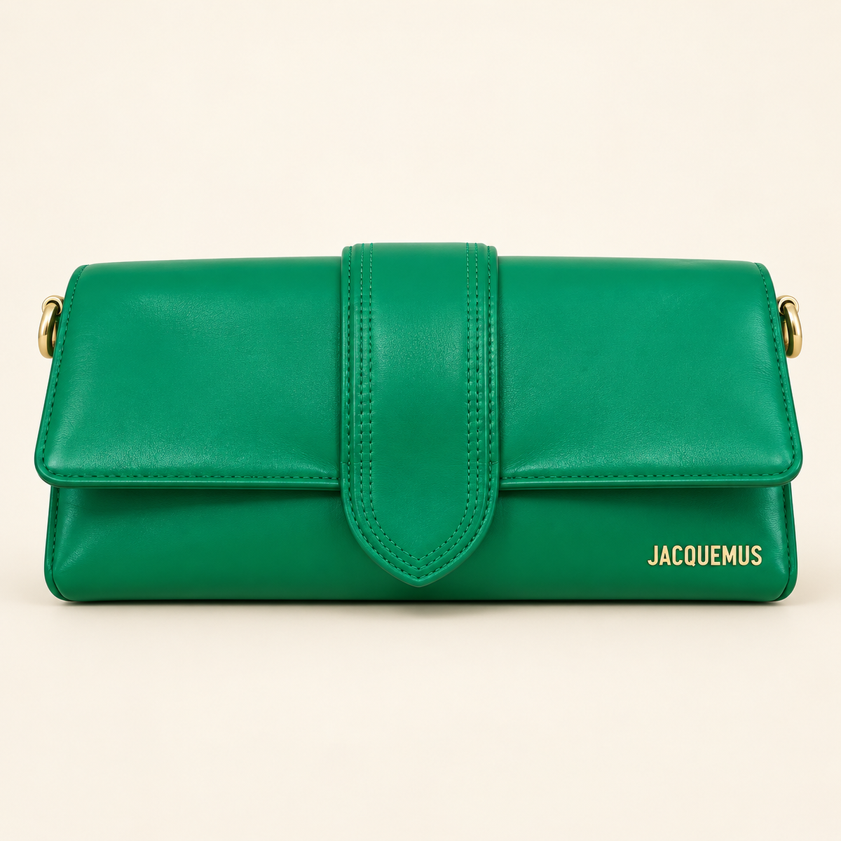 Sac rabat allongé — Vert — image studio générée