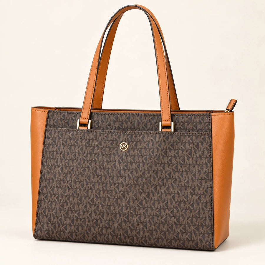 Michael Kors — Cabas droit — Marron monogramme