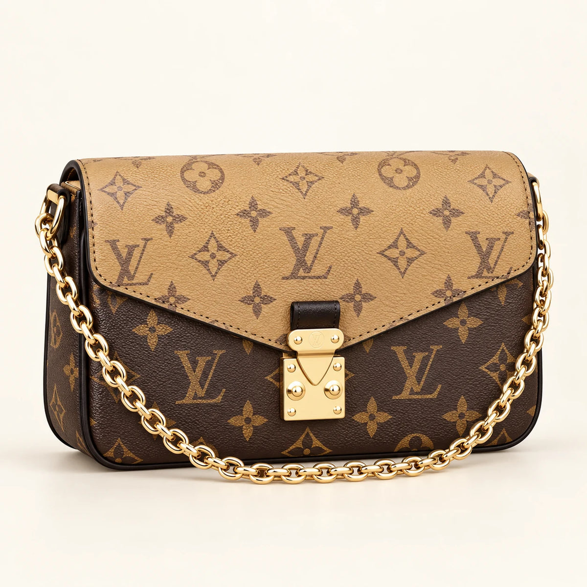 Louis Vuitton — Sac chaîne compact — Monogramme bicolore