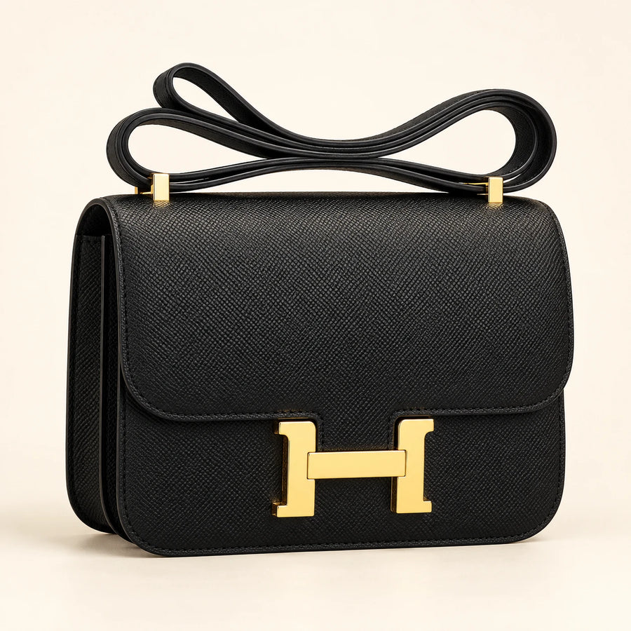 Hermès — Sac à fermoir H — Noir