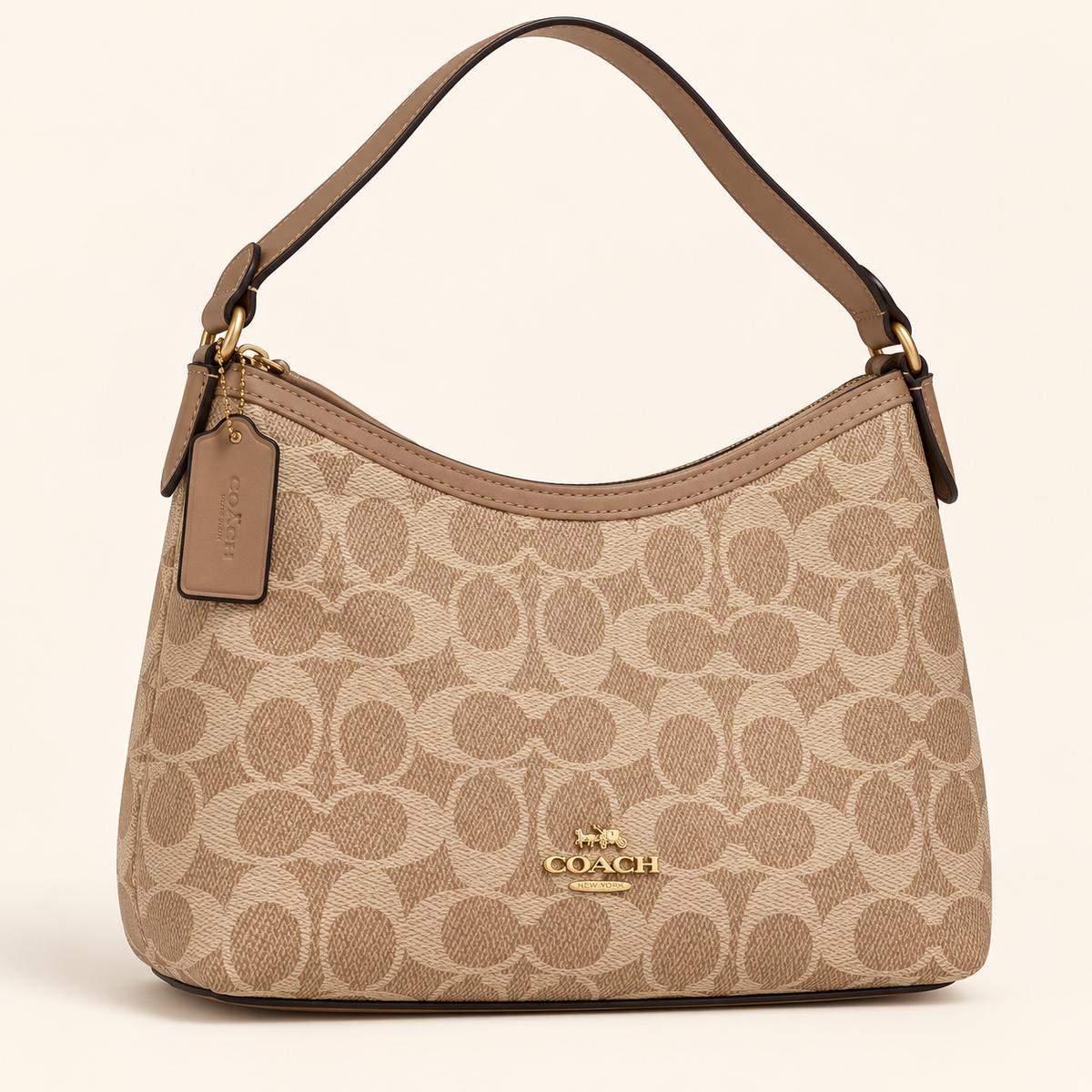 Coach Sac hobo — Beige et taupe vue du produit