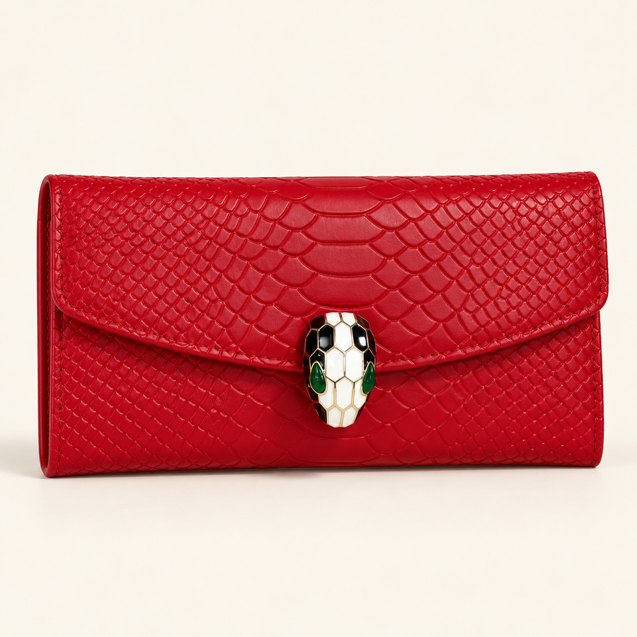 Bvlgari Pochette à fermoir serpent — Rouge vue du produit