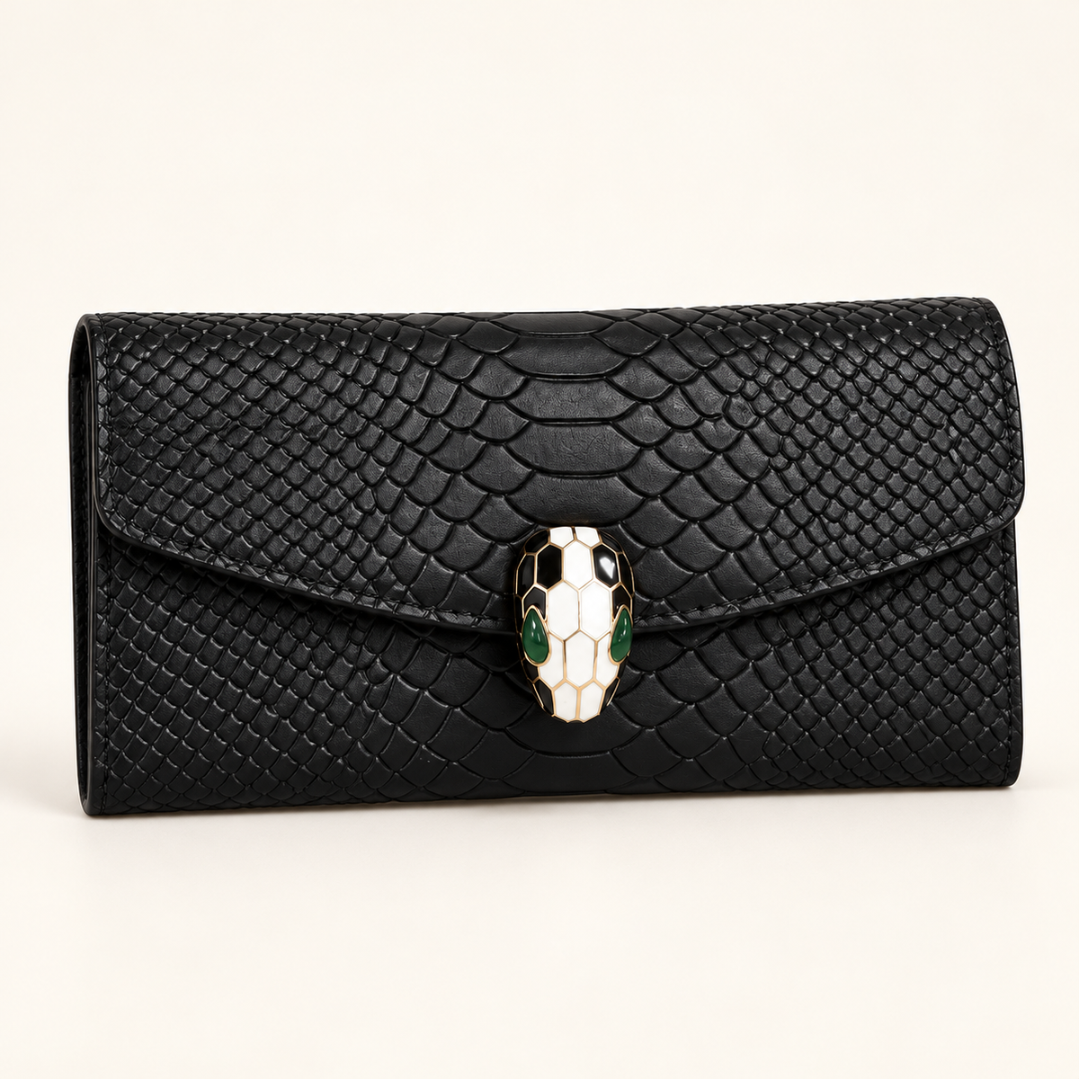 Bvlgari Pochette à fermoir serpent — Noir vue du produit