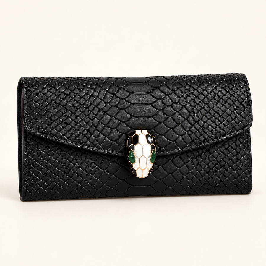 Bvlgari Pochette à fermoir serpent — Noir vue du produit