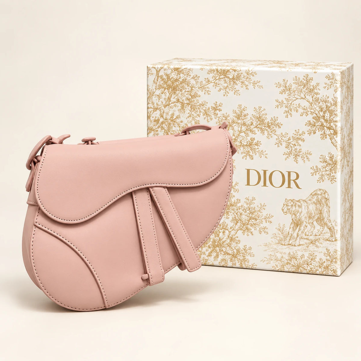 Sac selle — Rose avec boîte