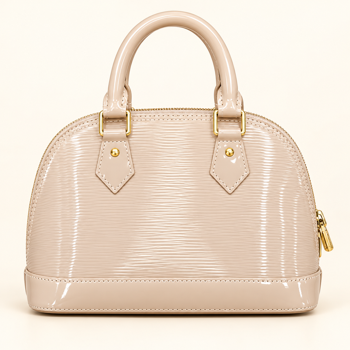 Sac dôme à motif — Beige en relief — studio