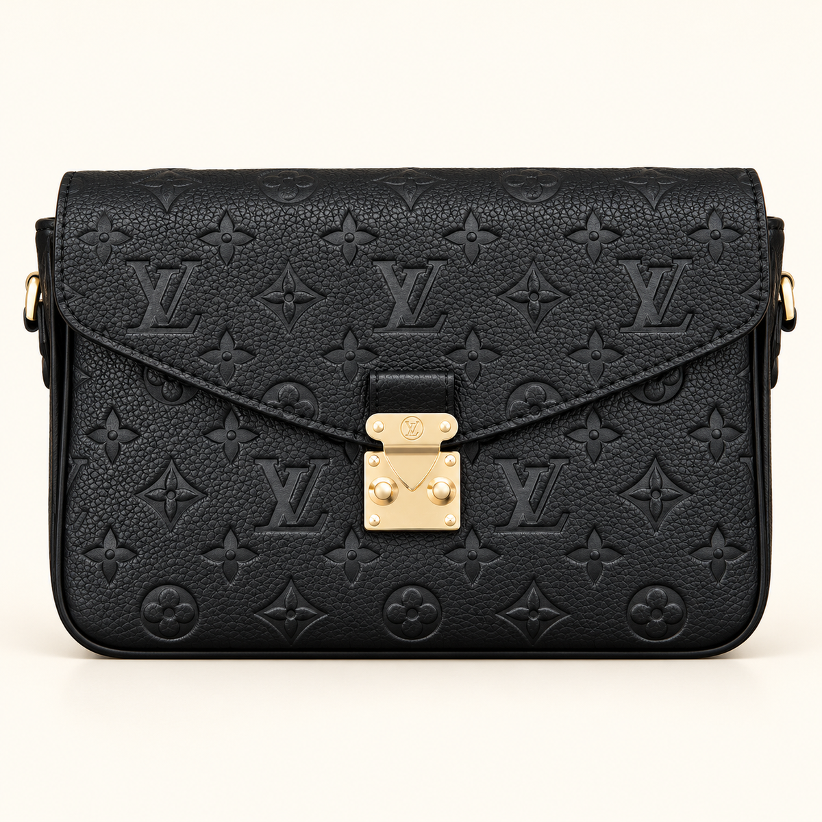 Sac chaîne compact — Noir en relief — studio