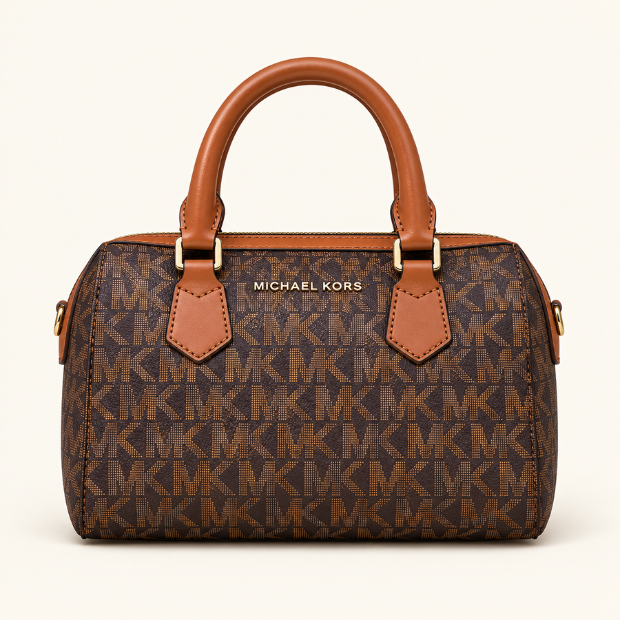 Sac bowling à motif — Marron — mise en scène générée
