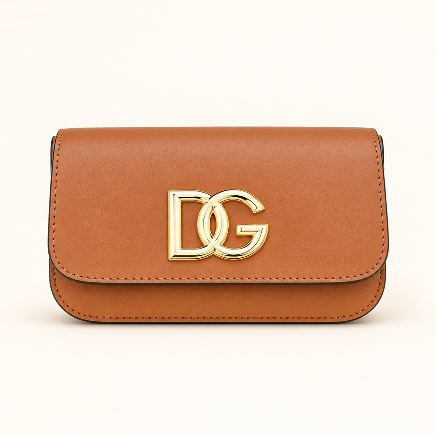 Sac rabat DG — Caramel — image studio générée
