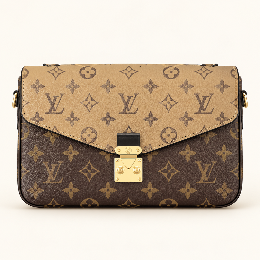 Sac rabat enveloppe — Beige — image studio générée
