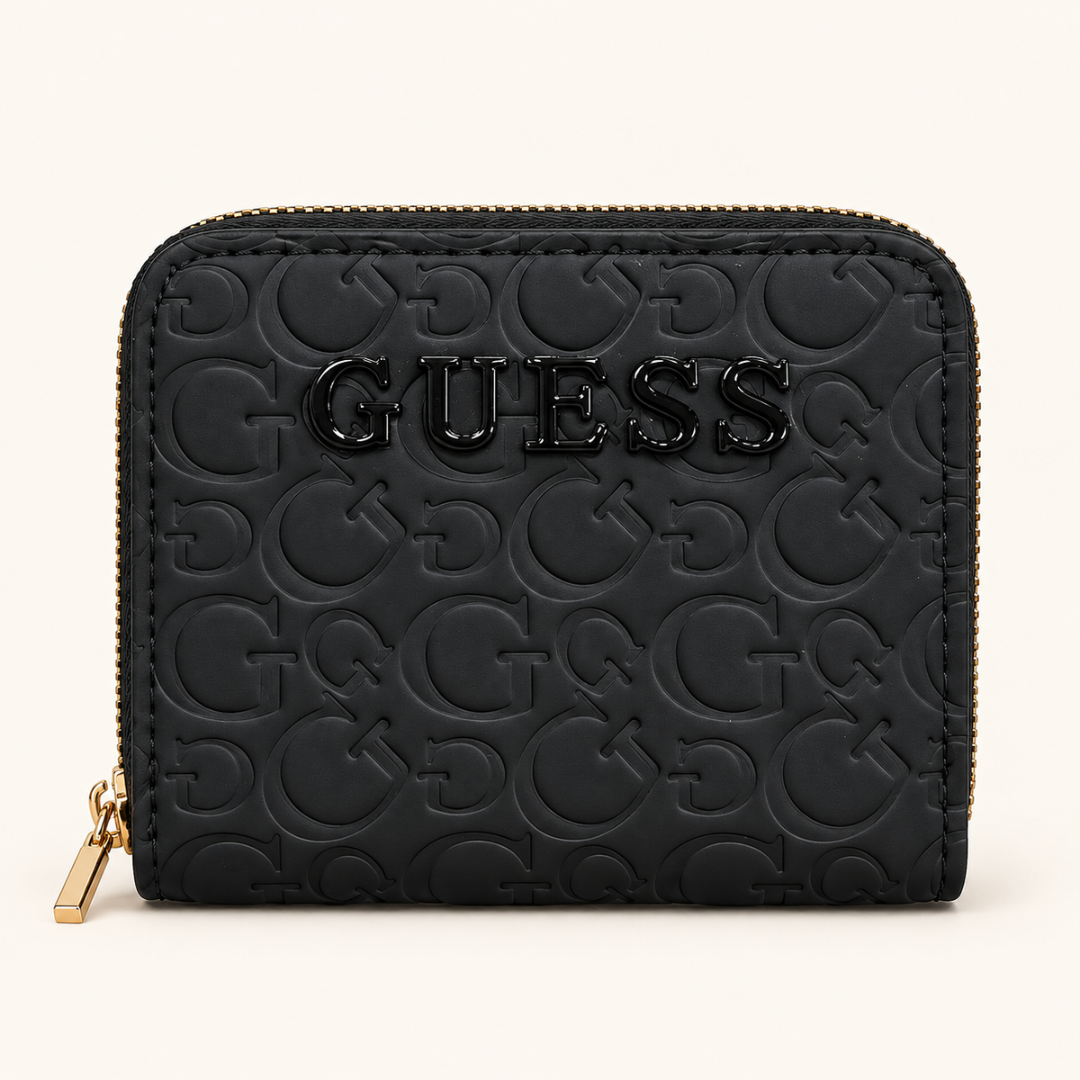 Portefeuille zippé monogramme G — Noir